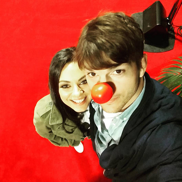 Ashton Kutcher, Mila Kunis, Red Nose Day 2016 Ashton Kutcher, Mila Kunis, Red Nose Day 2016